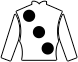 Elite Racing Club's jockey silks - white with three black spots and black hat